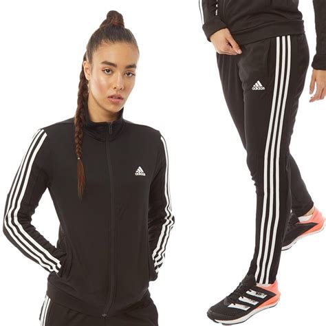 adidas dames pak zwart|adidas trainingspakken.